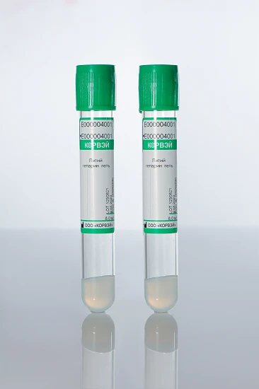 Vacuum Blood Collection Tubes with Lithium Heparin and Gel, 6ml, 13x100mm