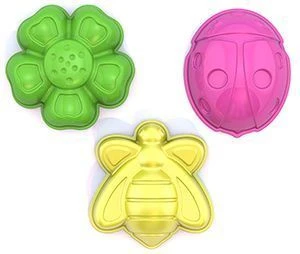 Colorful Sand Molds Set - Ladybug, Bee, Flower