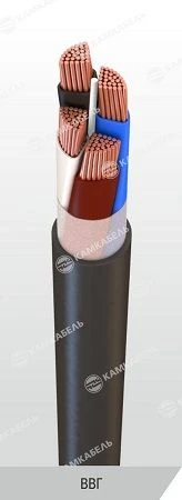 Power Cable with Copper Conductors, Cross-Linked Polyethylene Insulation, 0.66/1 kV, VVG Model