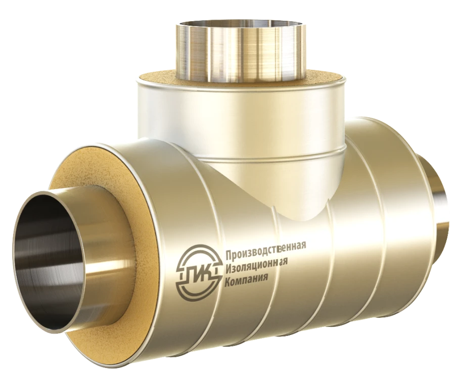 Steel Fittings with Thermal Insulation from Polyurethane and Galvanized Protective Shell