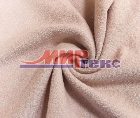 Cotton Knitted Fabric 100% Cotton Plush One-Sided Loop Back for Apparel