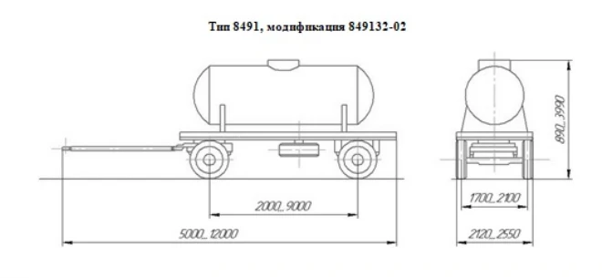 Water Transport Trailer for Technical Needs - 849132-02