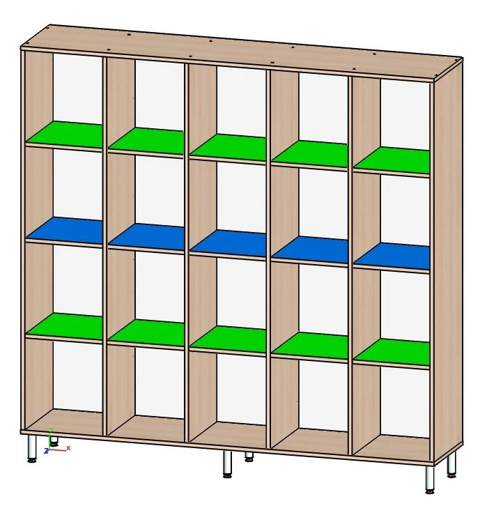 Kids Potty Storage Cabinet, Art. SShkD Pots-01