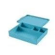Rectangular Polymer Tray with Lid and Compartments LPPU-0.85 "ELAT