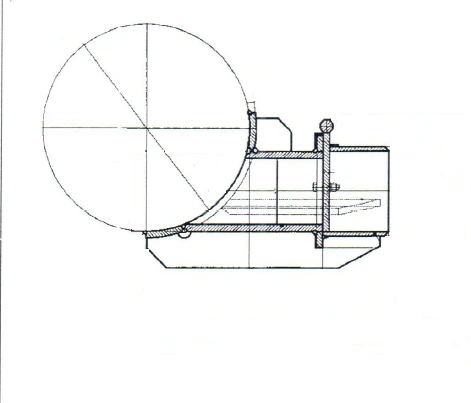 Sand Slurry Butterfly Valve with Outlet DN200
