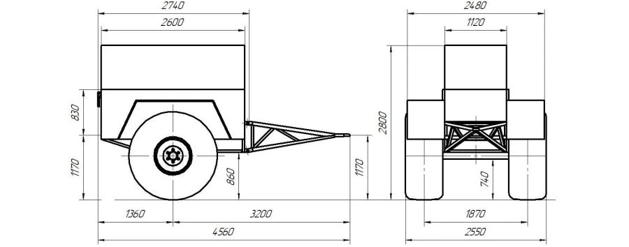 Predator P12-260 Off-Road Trailer for Snowmobiles