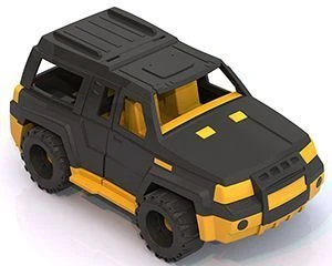Compact Off-Road Jeep "Mustang" (Yellow-Black)