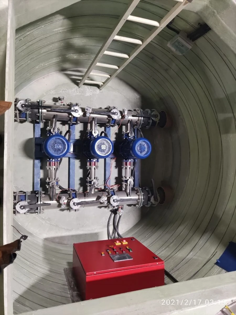 محطة مضخة إطفاء الحرائق - نظام إمداد المياه الأساسي