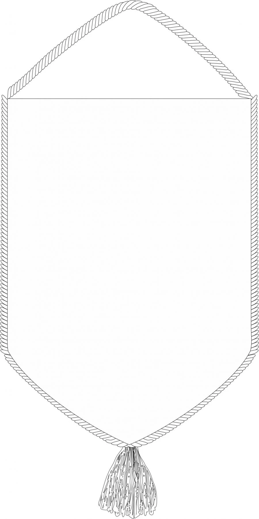 Decorative Banner with Tassel - Model VP