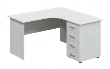 Corner Teacher Desk with Rolling Pedestal MGS3.037