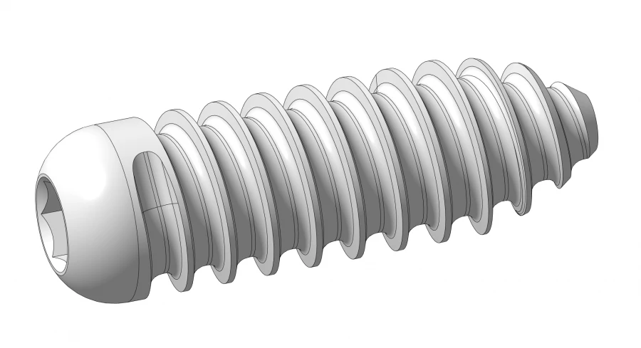 براغي تثبيت كتلة العظام بخيط حاد، Ø 8 مم، طول 25 مم، OM 004.02.04