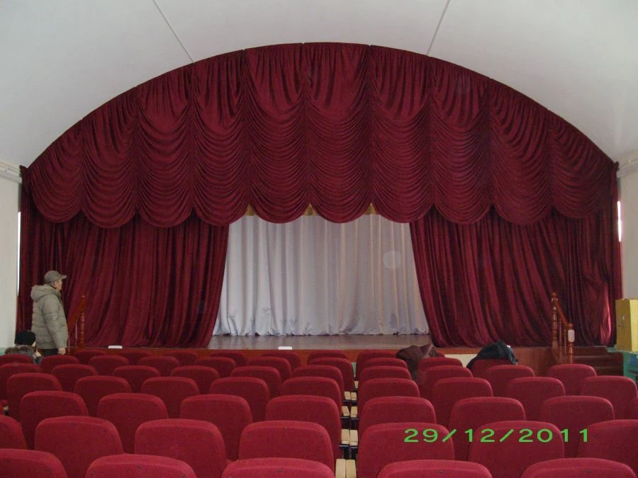 Stage Harlequin with Swags - Front Curtain Top