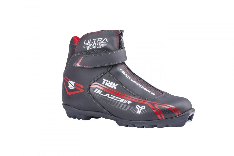 Trek BlazzerControl2 Black Ski Boots with Red Logo N