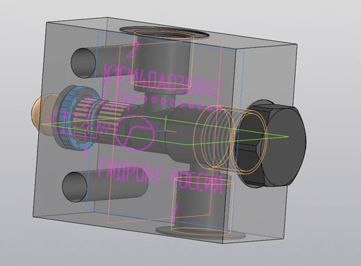 Hydraulic Lock Valve K1GM40A038A4C for Static Load Control