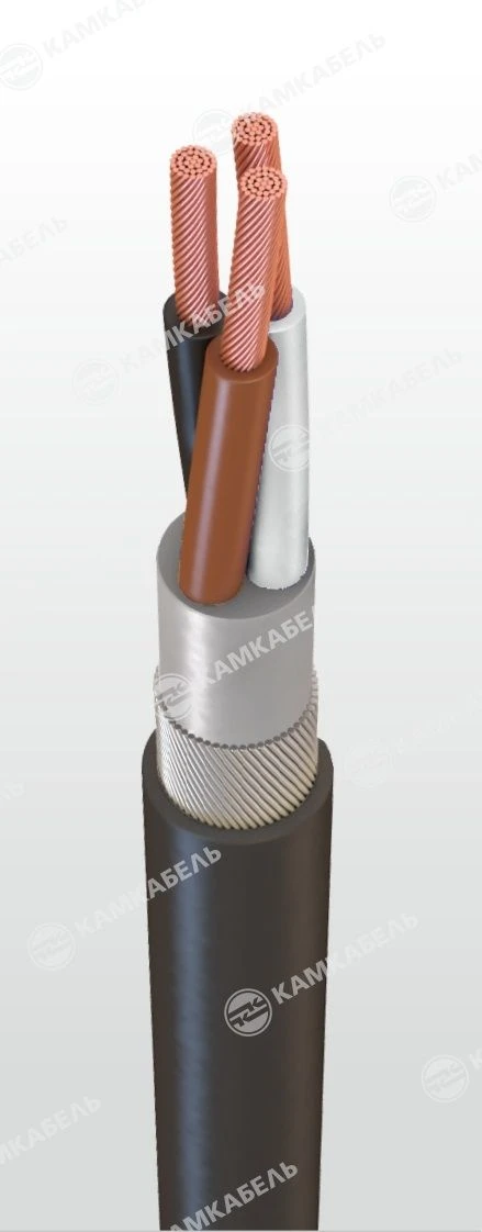 كابل طاقة بنواة نحاسية مع عزل من PVC منخفض المخاطر