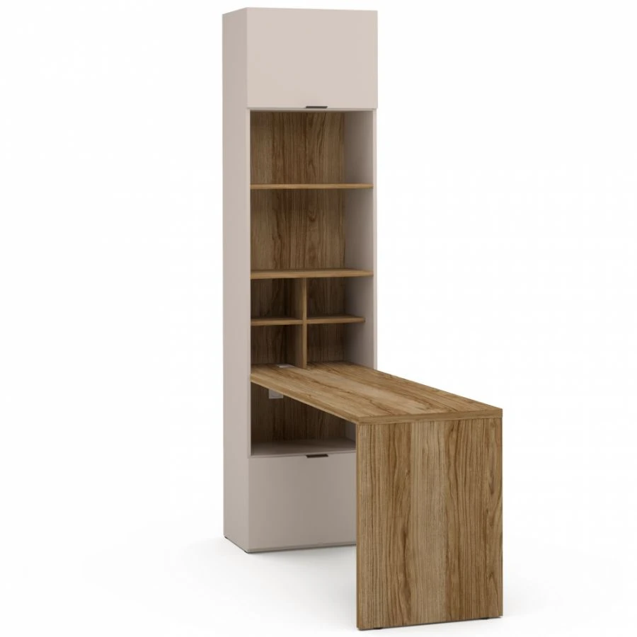 Right Writing Desk with Shelf G7E - "SOHO" EED-02.DS