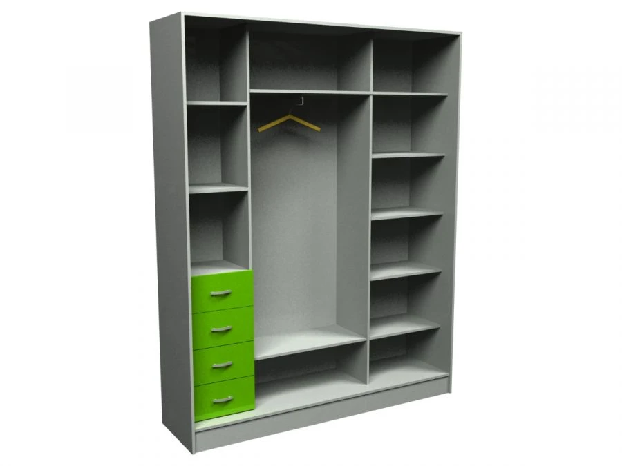 Sliding Wardrobe for Clothing Storage - Model SHK3-2