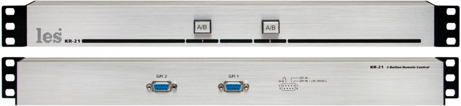 Passive GPI Signal Control Panel KR-21 with 2 Buttons