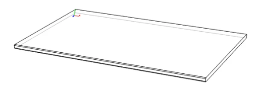 سطح طاولة من البلاستيك HPL أحادي الكتلة