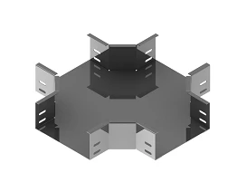 Cross-Shaped Cable Tray ONL 000x000 X for Horizontal Cable Management