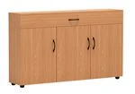 Class Board Storage Cabinet with Folding Top