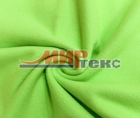 Synthetic Knit Fabric (100% PE), Plush Single-Sided Loop Back, Smooth Dyed