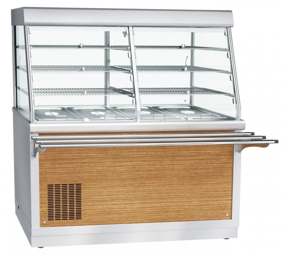 High-Temperature Refrigerated Display Counter with Neutral Cabinet PVV(N)-70X-C-01-NS (Kashir)