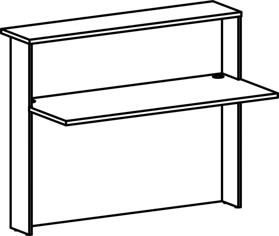 حامل عالي مع ثقبين للكابلات، موديل 8506، "منطقة الانتظار غالانت