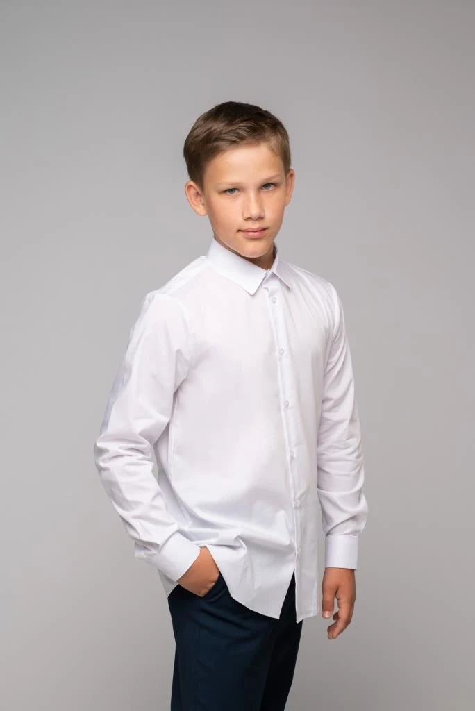 Boys' School Shirt for Adolescents - Cotton Fabric