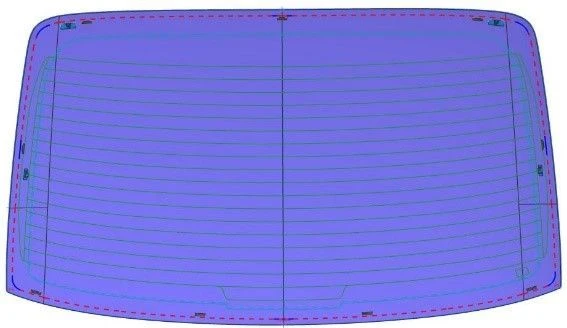 Rear Window for Vehicle Type FB Model S032ATRWGTY