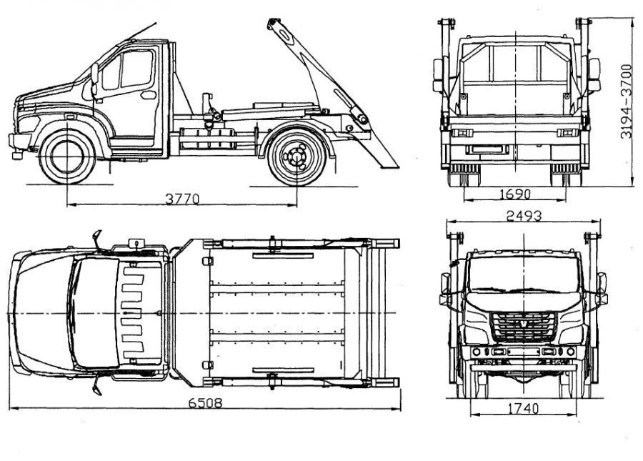 GAZ-SAZ-39021-01 Dump Truck with Loader