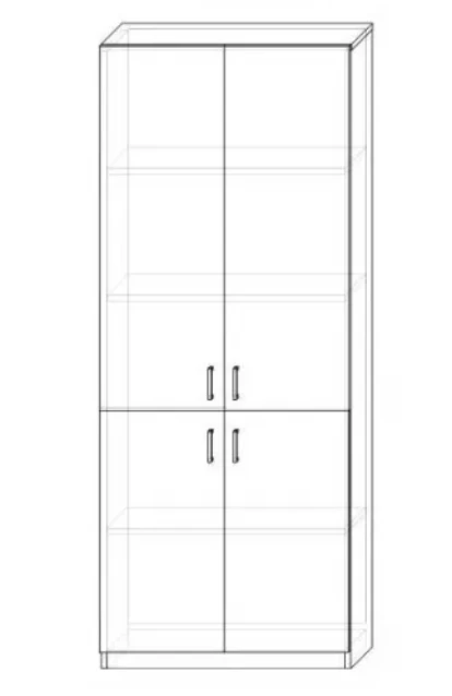 High Storage Cabinet with Shelves RL 02/01