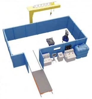 Safety Shielding for Hydraulic and Pneumatic Tests, Type BK