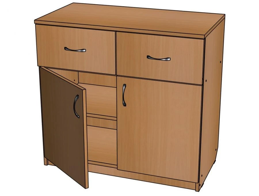 Office Cabinet No. 5 with Drawers - T07