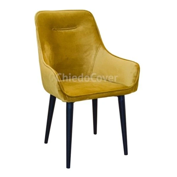 Mars Soft Chair with Metal Frame and Armrests