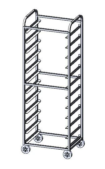 رف الشد المتنقل لصناعة الطعام