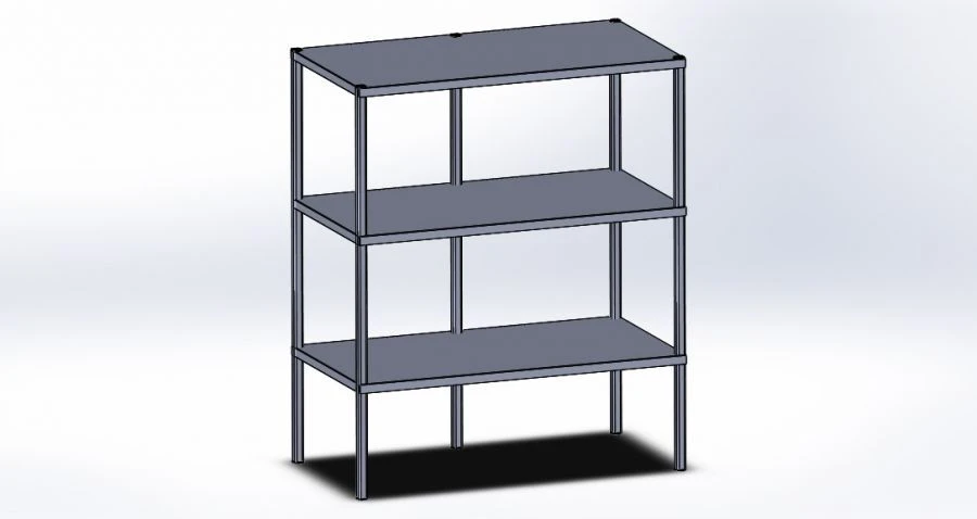 Metal Storage Rack for Catering and Trade Exhibitions