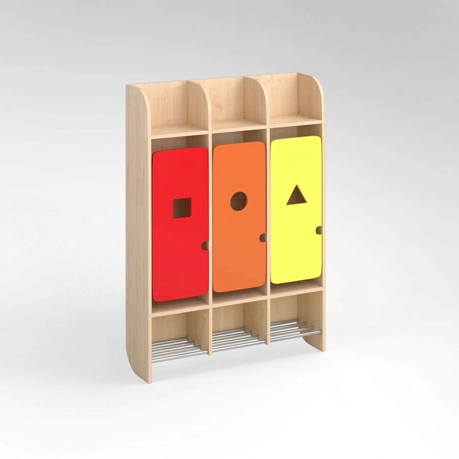 خزانة ثلاثية الأقسام "الهندسة" موديل 14208