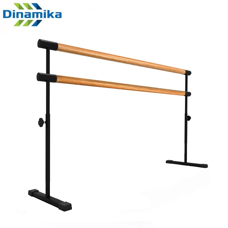 Adjustable Mobile Two-Row Choreographic Rack (Pine/Beech/Oak Handrails)