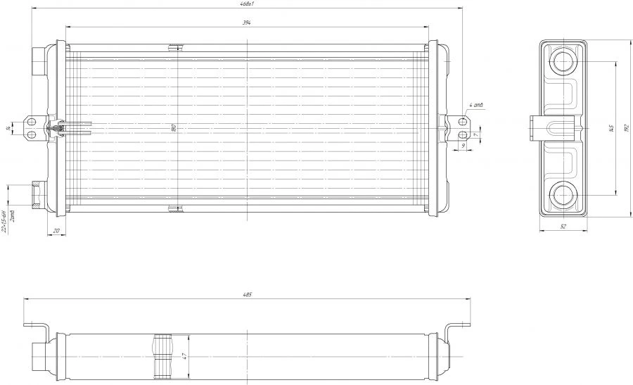 مبرد زيت النظام الهيدروليكي D-246.1013.100