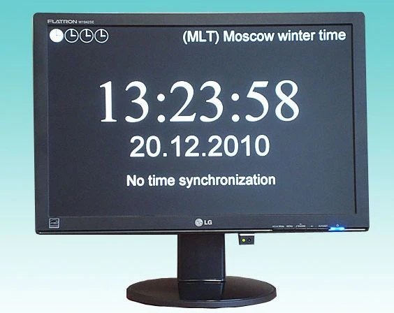 ساعة عرض الوقت موسكو TV1