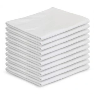 Rectangular Cotton Sheet - Bleached Fabric, 132 g/m²