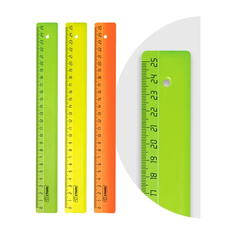 25cm Plastic Ruler STAMM