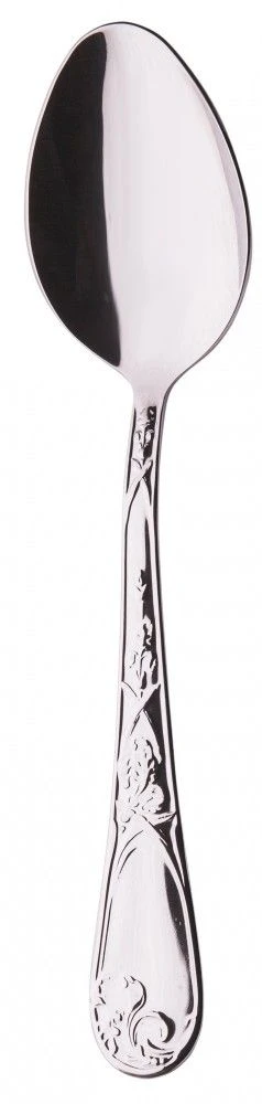 Eco-Friendly Stainless Steel Tea Spoon with Iris Design M-22