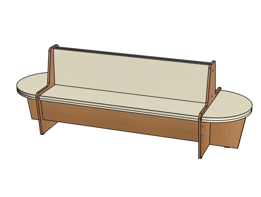 أريكة ''تشيبوراشكا'' رقم 3 مع مقعدين جانبيين (نصف ناعم) N300/NM31