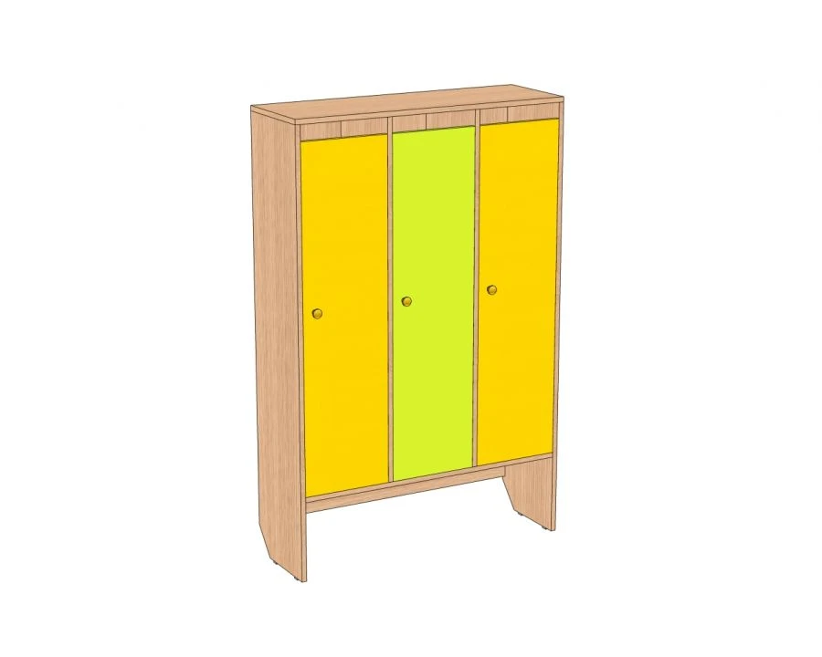 Three-Door Children's Clothing Wardrobe Model ШГ3