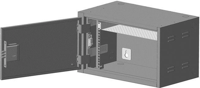 Wall-Mounted Reinforced Distribution Cabinet 7U 600x350x350