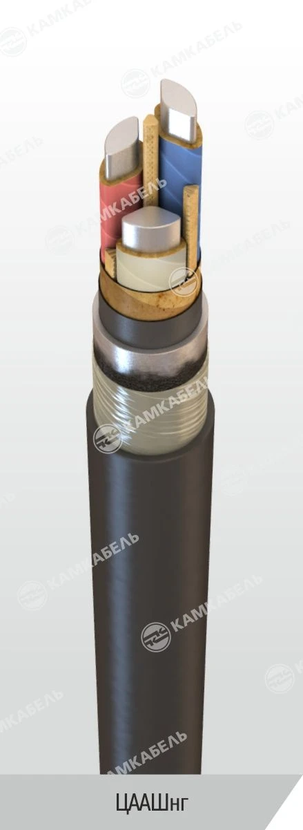 كابل طاقة عالي الجهد مع موصلات من الألمنيوم وعزل ورقي، 6/10 ك ف