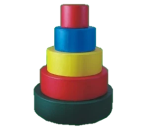 Colorful Pyramid Puzzle Game for Kids (Round/Square)