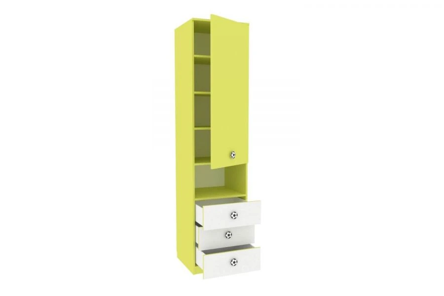 Modern Type 1 LD.520060.000 Storage Shelving Unit with Drawers (Lime)